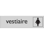 Zelfklevend deurbordje Vestiaire Dames