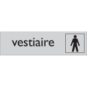 Zelfklevend deurbordje Vestiaire Messieurs