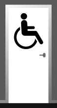 Deursticker Mindervaliden