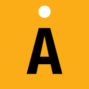 Geel/zwart identificatielabel met letter