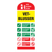 Identificatie sticker vetblusser