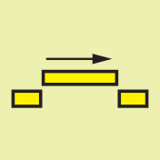IMO Sign "B" class sliding fire door self closing
