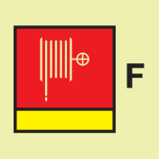 IMO Sign Foam Fire Hose and Nozzle