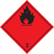 Magneet bord Brandbare Vloeistoffen 3 - ADR, ADN, IMO, IMDG, RID en IATA