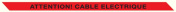 Ondergronds waarschuwingslint attention cable electrique