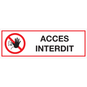Panneau Acces interdit