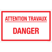 Panneau Attention Travaux - Danger