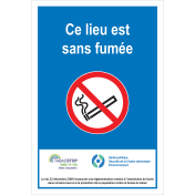 Panneau Ce lieu est sans fumee