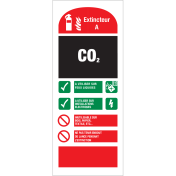 Panneau extincteur Co2