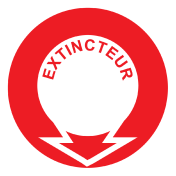 Panneau extincteur
