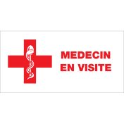 Dokter op bezoek (bordje)