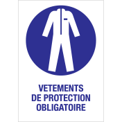 Panneau vetements de protection obligatoire