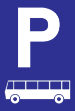 Parkeerbord "Bussen" Dibond 400x600mm