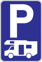 Parkeerbord "Camper" aluminium 400x600mm