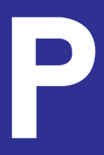Parkeerbord "P" Dibond 400x600mm