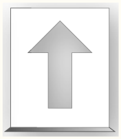 Sjabloon Pijl 200x400mm
