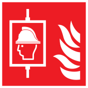 Sticker Brandweerlift volgens ISO7010
