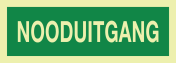 Nooduitgang (sticker fotoluminescerend)