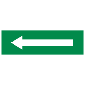 Pijl groen (sticker)
