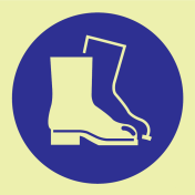IMO sticker Wear Safety Gloves fotoluminescerebd