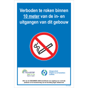 Sticker Rookvrij zone 10 meter