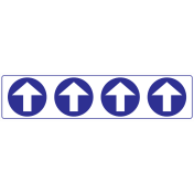 Sticker met pijlen Richting voor deuren