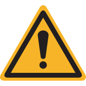 Sticker Algemeen gevaar uv-line