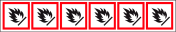 Verpakkingstape op rol met pictogram "Ontvlambare Stoffen" - GHS 02