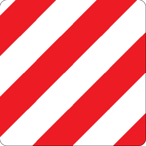 Signalering lengte en breedte markering reflecterend