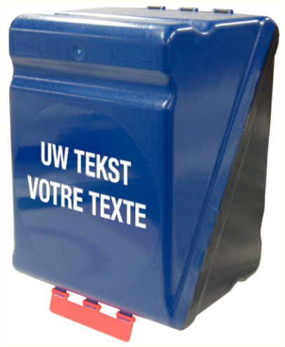 Secubox maxi blauw Eigen tekst