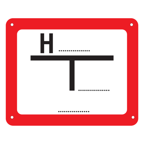 Dibond bord afstand hydrant