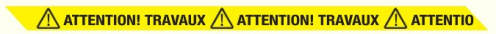 Afzetlint attention travaux