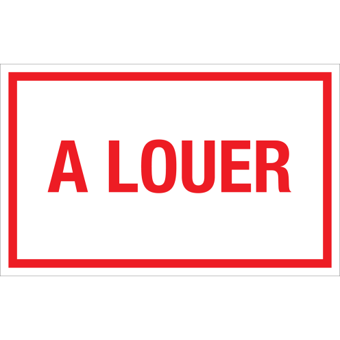 Autocollant A Louer