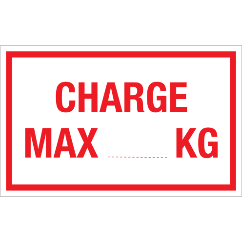 Autocollant Charge Max KG 