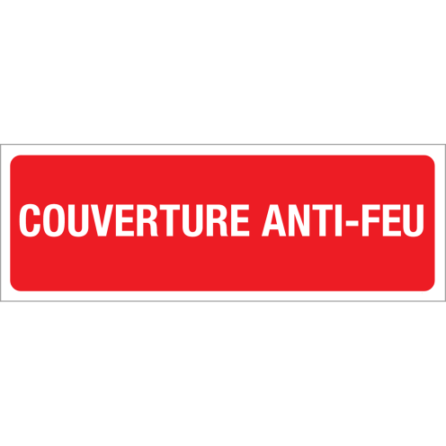 Autocollant Couverture Anti-feu