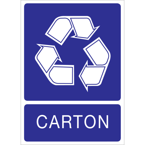 Autocollant recyclage des carton