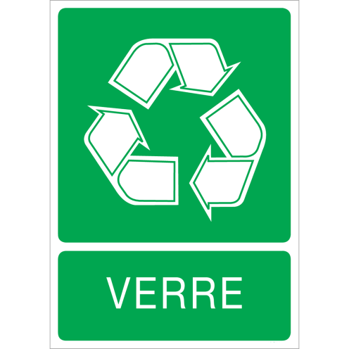 Autocollant recyclage du verre