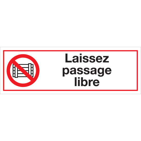Autocollant Laissez passage libre