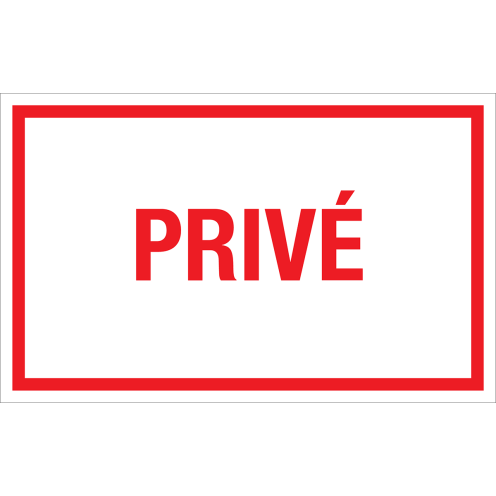 Autocollant Privé