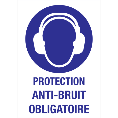 Autocollant Protection anti-bruit obligatoires