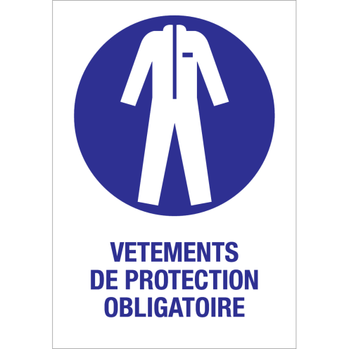 Autocollant Vetements de protection obligatoire