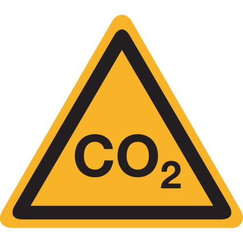 Bord met tekst Co2