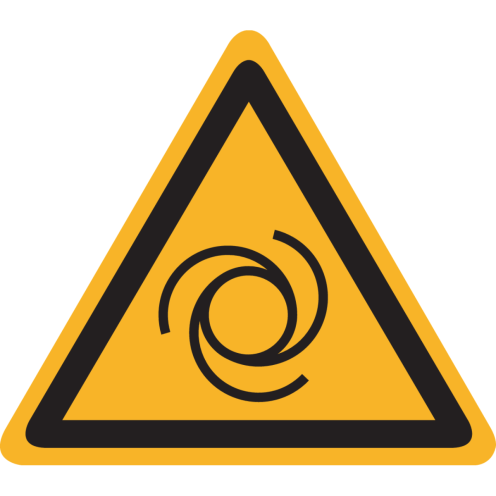 Bord met pictogram automatisch startende machine - ISO 7010 - W018