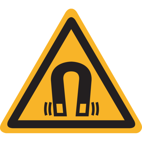 Bord met pictogram Magnetisch Veld - ISO 7010 - W006