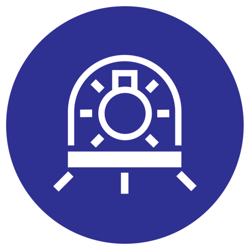 Bord met pictogram lamp afgeschermd gebruiken - ISO7010 - M070