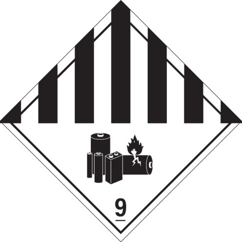 Bord Lithium Batterijen 9 - ADR, ADN, IMO, IMDG, RID en IATA
