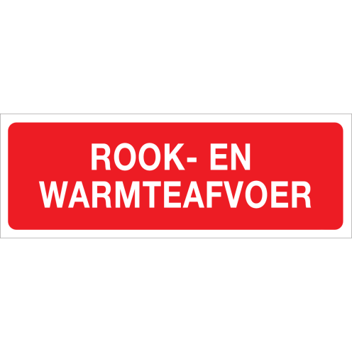 Rook- en Warmteafvoer (Bordje)
