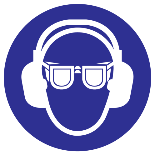 Bord oog en gehoorbescherming verplicht ISO7010