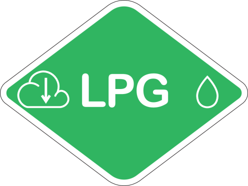 Brandstof Label LPG ISO 17840-4