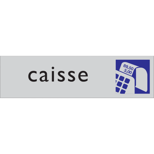 Deurbordje Caisse Aluminium Look